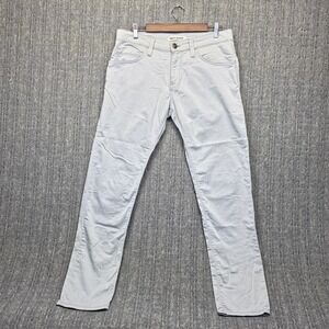 Mavi Jeans Jake Slim Leg Mens 33 Light Gray Stretch Twill 5-Pocket Pants Preppy